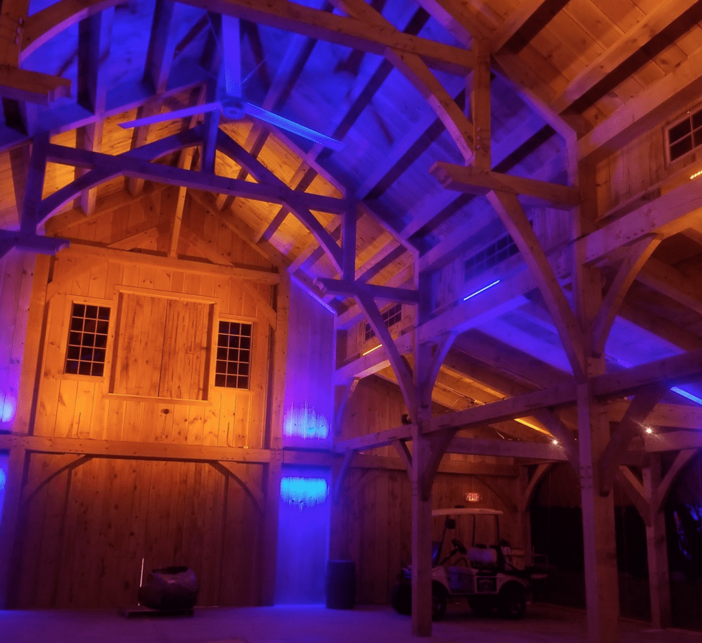 Wedding Barn Lighting